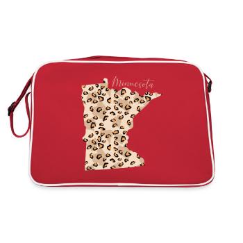 Minnesota Leopard State Minnesota - Retro Bag - red/white - Back
