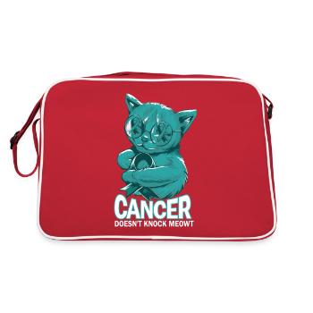 Le cancer ne frappe pas le cancer du col de l’utérus - Sac Retro - rouge/blanc - Dos
