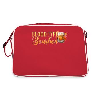 Blutgruppe Bourbon Cocktail Barkeeper - Retro Tasche - Rot/Weiß - Hinten