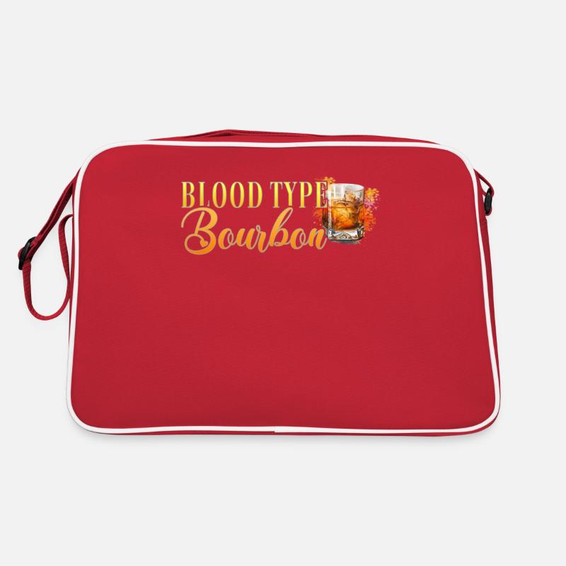 Blood type Bourbon Cocktail Bartender Retro Bag