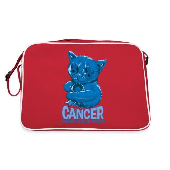 Le cancer ne miaule pas - cancer colorectal - Sac Retro - rouge/blanc - Dos