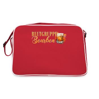 Blutgruppe Bourbon Cocktail Barkeeper - Retro Tasche - Rot/Weiß - Hinten
