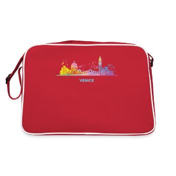 Paysage urbain vénitien Venise - Sac Retro - rouge/blanc - Dos
