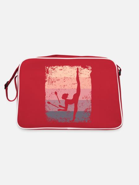 Gymnast Legs Gymnastique Rythmique Rétro - Sac Retro - rouge/blanc - Dos