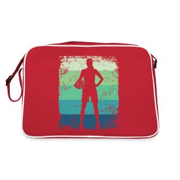 Volleyball Joueur Retro Beach Volleyball - Sac Retro - rouge/blanc - Dos