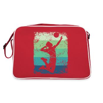 Volleyball Joueur Retro Beach Volleyball - Sac Retro - rouge/blanc - Dos