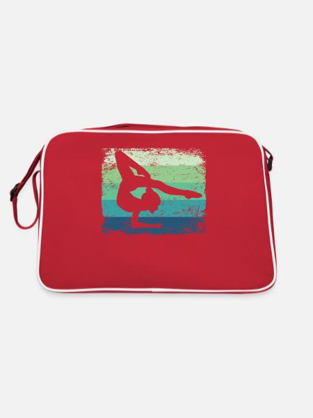 Gymnaste Gymnaste Gymnastique Rythmique Rétro - Sac Retro - rouge/blanc - Dos