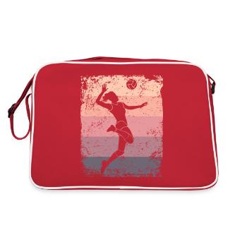 Volleyball Joueur Retro Beach Volleyball - Sac Retro - rouge/blanc - Dos