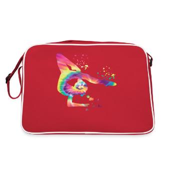 Gymnaste avec gymnastique rythmique au sol - Sac Retro - rouge/blanc - Dos