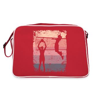 Volleyball Joueur Retro Beach Volleyball - Sac Retro - rouge/blanc - Dos
