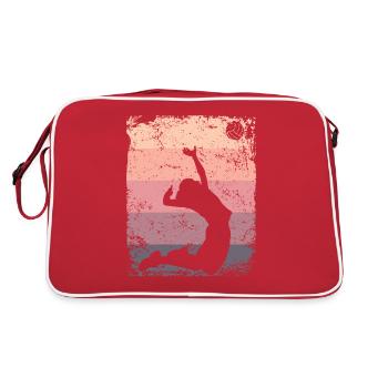 Volleyball Joueur Retro Beach Volleyball - Sac Retro - rouge/blanc - Dos