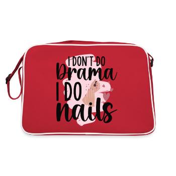 Je ne fais pas de drame, je fais de la technologie des ongles - Sac Retro - rouge/blanc - Dos