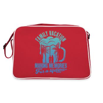 Summer holidays with the family Creating memories - Retro Bag - red/white - Back