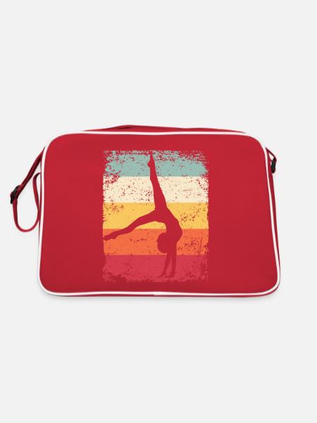 Gymnaste Gymnaste Gymnastique Rythmique Rétro - Sac Retro - rouge/blanc - Dos