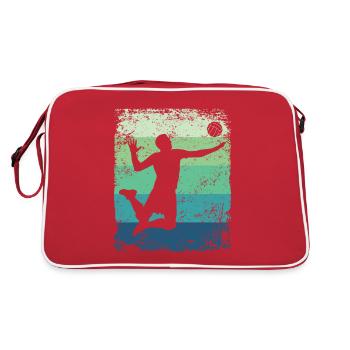 Volleyball Joueur Retro Beach Volleyball - Sac Retro - rouge/blanc - Dos