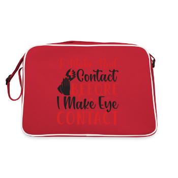 Je fais un contact avec les ongles avant la technologie des ongles - Sac Retro - rouge/blanc - Dos