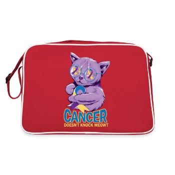 Cancer doesn't beat bladder cancer - Retro Bag - red/white - Back