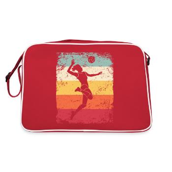 Volleyball Joueur Retro Beach Volleyball - Sac Retro - rouge/blanc - Dos