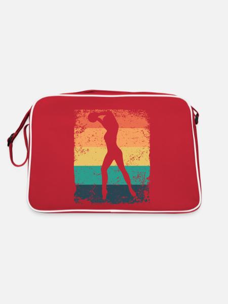 Gym Ball Gymnastique Rétro Rythmique - Sac Retro - rouge/blanc