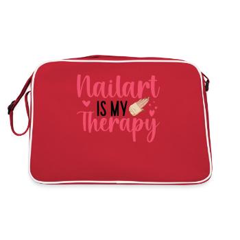 Nail art est ma technicienne ongulaire thérapeutique - Sac Retro - rouge/blanc - Dos