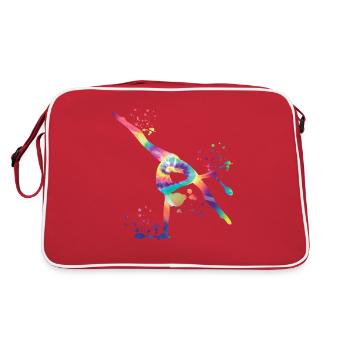 Gymnaste avec des clubs Gymnastique rythmique - Sac Retro - rouge/blanc - Dos