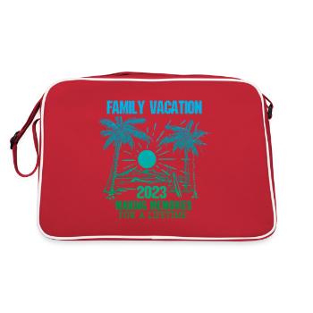 Vacances d’été en famille Créer des souvenirs - Sac Retro - rouge/blanc - Dos