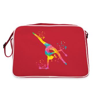 Gymnaste avec des clubs Gymnastique rythmique - Sac Retro - rouge/blanc - Dos