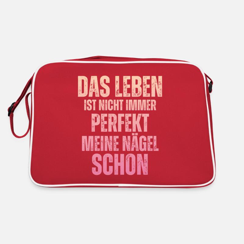 Das Leben Ist Nicht Immer Perfekt Nageldesignerin Retro Tasche