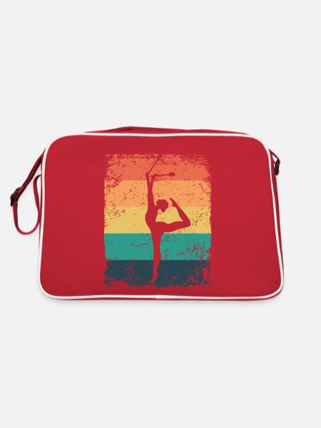 Gymnast Legs Gymnastique Rythmique Rétro - Sac Retro - rouge/blanc - Dos