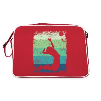 Volleyball Joueur Retro Beach Volleyball - Sac Retro - rouge/blanc - Dos