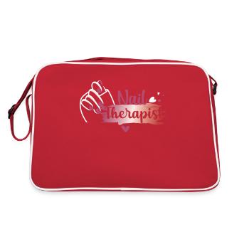 Thérapeute des ongles Drôle Nail Art Nail Tech - Sac Retro - rouge/blanc - Dos