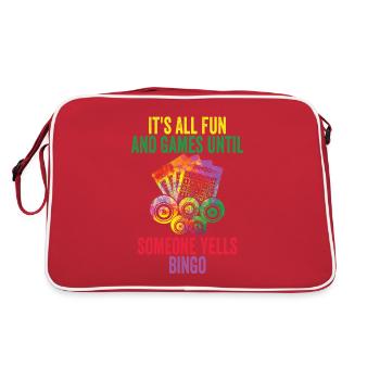 Amusement et jeux au bingo - Sac Retro - rouge/blanc - Dos