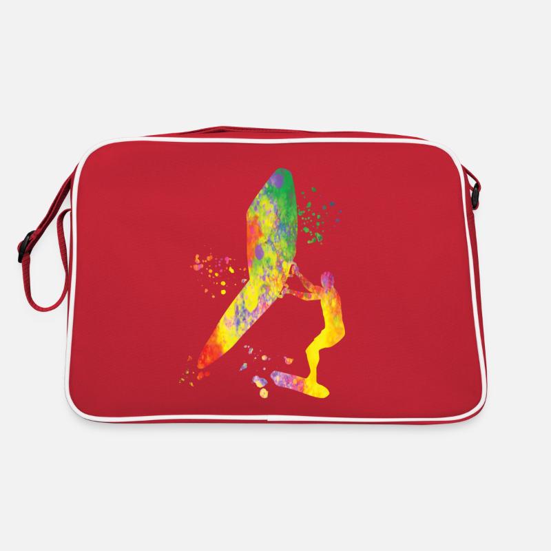 Wing Foil Wingsurfing Mann Foil Wing - Retro Tasche - Rot/Weiß