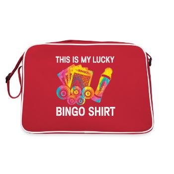 C’est ma chemise de bingo porte-bonheur - Sac Retro - rouge/blanc - Dos