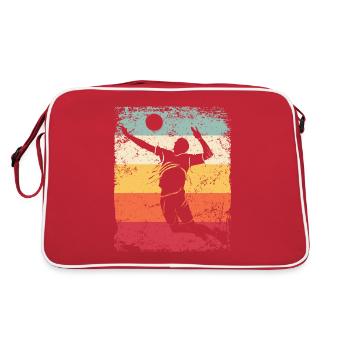 Volleyball Joueur Retro Beach Volleyball - Sac Retro - rouge/blanc - Dos