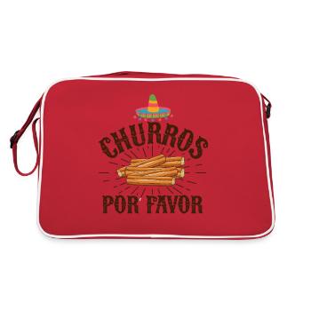 Churros Por Favor Churro mexicain vintage - Sac Retro - rouge/blanc - Dos