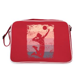 Volleyball Joueur Retro Beach Volleyball - Sac Retro - rouge/blanc - Dos