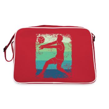 Volleyball Joueur Retro Beach Volleyball - Sac Retro - rouge/blanc - Dos