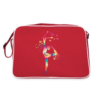 Gymnaste avec des clubs Gymnastique rythmique - Sac Retro - rouge/blanc - Dos
