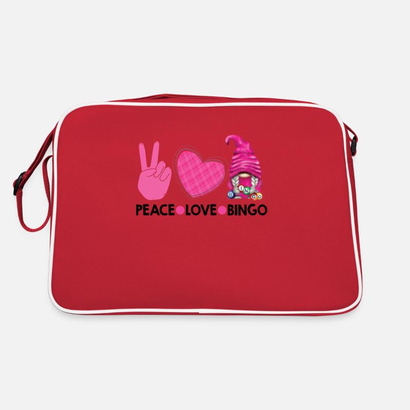 Peace Love Bingo Sac Retro