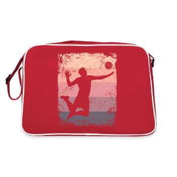 Volleyball Joueur Retro Beach Volleyball - Sac Retro - rouge/blanc - Dos