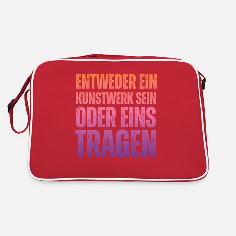 Entweder ein Kunstwerk Sein Nageldesignerin Retro Tasche