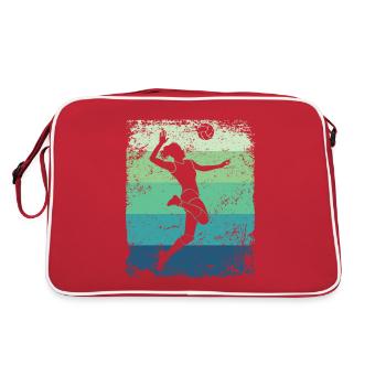 Volleyball Joueur Retro Beach Volleyball - Sac Retro - rouge/blanc - Dos