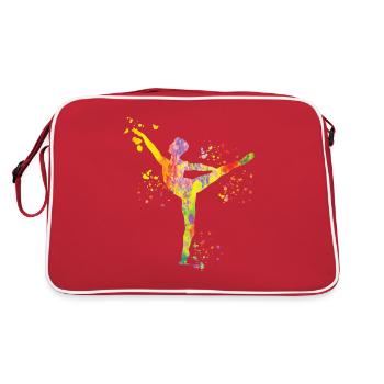 Ballet Danseur Colorsplash Man Ballerino - Sac Retro - rouge/blanc - Dos
