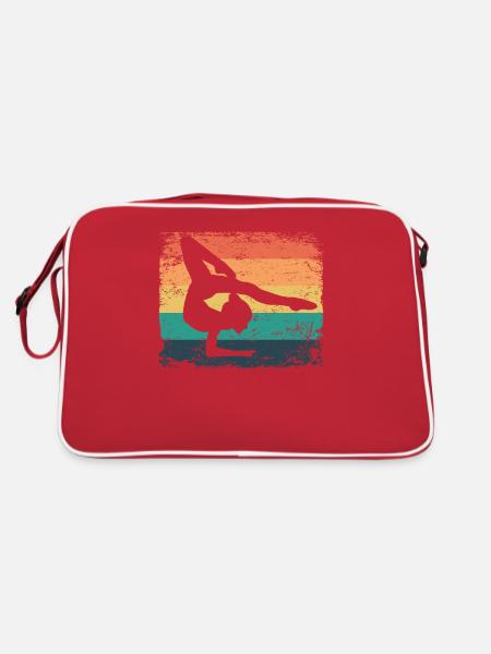 Gymnaste Gymnaste Gymnastique Rythmique Rétro - Sac Retro - rouge/blanc - Dos