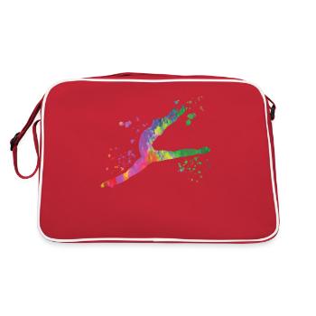 Ballet Danseur Colorsplash Man Ballerino - Sac Retro - rouge/blanc - Dos