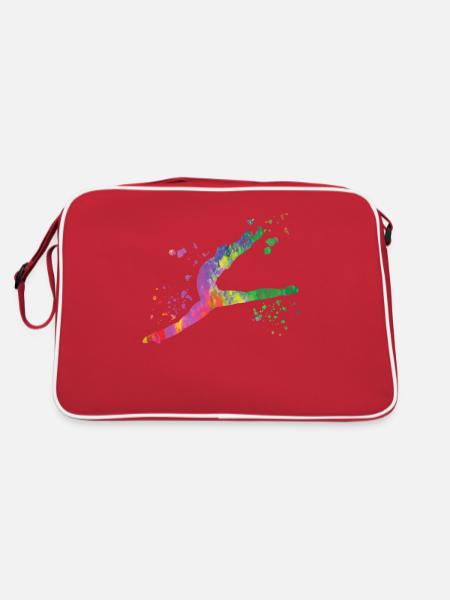 Ballet Danseur Colorsplash Man Ballerino - Sac Retro - rouge/blanc - Dos