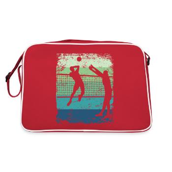 Volleyball Joueur Retro Beach Volleyball - Sac Retro - rouge/blanc - Dos