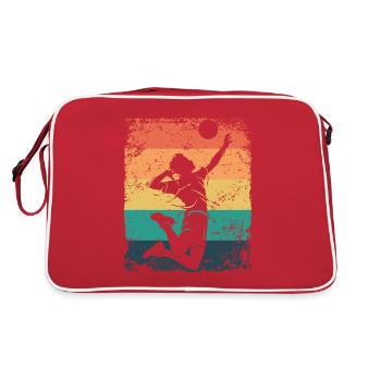 Volleyball Joueur Retro Beach Volleyball - Sac Retro - rouge/blanc - Dos