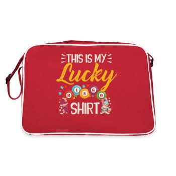 C’est ma chemise de bingo porte-bonheur - Sac Retro - rouge/blanc - Dos